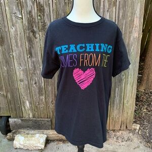 Teaching Comes From the Heart 💖 Tee Delta Pro Weight Size Medium
